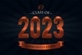 Class of 2023 congratulation 3d lettering