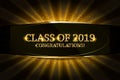 Class of 2019 Congratulations Royalty Free Stock Photo