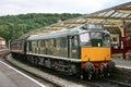 Class 25 Diesel D5185 Locomotive at Keighley, Keighley and Worth