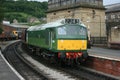 Class 25 Diesel D7162 Locomotive at Keighley, Keighley and Worth