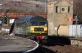 Class 47 diesel two tone green livery Carnforth Royalty Free Stock Photo