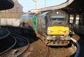 Class 68 diesel-electric locos Carnforth station Royalty Free Stock Photo