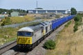 DC Rail Class 56 and 60 double header on a Derby Chaddesden to Willesden empty spoil train working Royalty Free Stock Photo