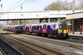 Class 350 electric train at Lancaster station Royalty Free Stock Photo