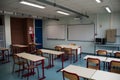 Class in a French high school, france Royalty Free Stock Photo