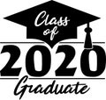 Class of 2020 Graduate Graphic