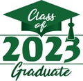 Class of 2023 Graduate Green Graphic