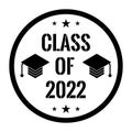 CLASS OF 2022. Graduation banner for high school, college graduate