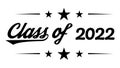 CLASS OF 2022. Graduation banner for high school, college graduate