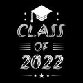 CLASS OF 2022. Graduation banner for high school, college graduate