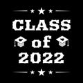 CLASS OF 2022. Graduation banner for high school, college graduate
