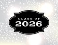 Class of 2026 Graduation Emblem Illustration