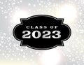 Class of 2023 Graduation Emblem Illustration