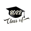 2022 class of graduation square academic cap Royalty Free Stock Photo