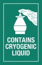 Class 9 Hazardous HAZMAT Material Label IATA Transportation Handling Labels Cryogenic Liquids Royalty Free Stock Photo