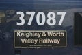Class 37 37087 at the Keighley and Worth Valley Railway, West Yo