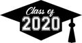 Class of 2020 inside graduation cap