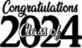 Class of 2024 Congratulations Graduate Royalty Free Stock Photo