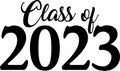 Class of 2023 stacked logo Royalty Free Stock Photo