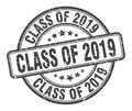 class of 2019 stamp. class of 2019 round sign. class of 2019