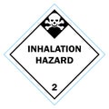 Class 2 symbol, inhalation hazard. vector illustration.