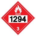 Class 3 Toluene UN1294 Symbol Sign, Vector Illustration, Isolate On White Background, Label .EPS10