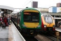 Turbostar and Voyager dmus trains in Wolverhampton
