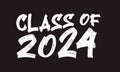 class of 2024 typography Graduation template set. Congratulations graduates celebration designg