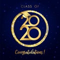 Class of 2020 year graduation banner