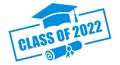 Class of 2022 year vector sign Royalty Free Stock Photo