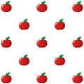 Classic abstract illustration with red pixel apple pattern design. Pixel vector illustration. Abstract background Royalty Free Stock Photo