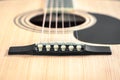 classic acoustic guitar close up