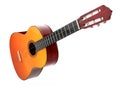 Classic acoustic guitar - head closeup shot Royalty Free Stock Photo