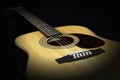 Acoustic twelve strings guitar, side view Royalty Free Stock Photo