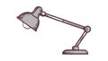 Classic Adjustable Desk Lamp Flat Icon, vector design Generative AI Royalty Free Stock Photo