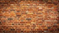 Classic aged brick wall texture a detailed image of red bricks. Generative AI Royalty Free Stock Photo
