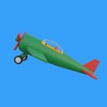 classic airplane take off 3d object