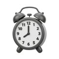 Classic alarm clock in 3d render Royalty Free Stock Photo