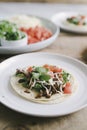 Classic American Beef Soft Tacos Royalty Free Stock Photo