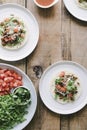 Classic American Beef Soft Tacos Royalty Free Stock Photo