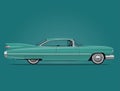 Classic American Car Illustration