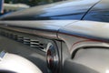 Classic american car side hood detail 4 Royalty Free Stock Photo