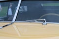 Classic American car split windshield close up view Royalty Free Stock Photo