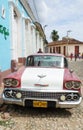 Classic American car in Trinidad.Chevrolet