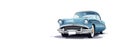 Classic american car on a white background Royalty Free Stock Photo