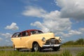 Classic American cars in Cuba. Royalty Free Stock Photo