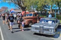 Classic American cars at an outdoor car show Royalty Free Stock Photo