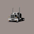 Classic American Generic semi-trailer Truck Royalty Free Stock Photo