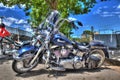 Classic American Harley Davidson motorcycle