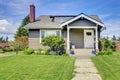 Classic american house with column porch Royalty Free Stock Photo